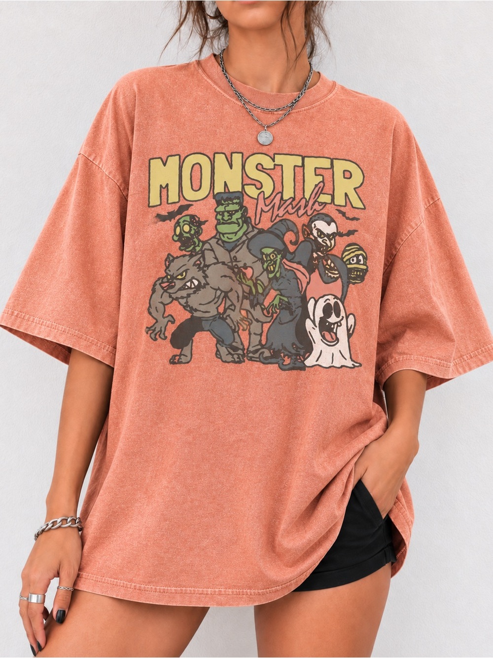 Halloween Monster Unisex T-Shirt Spooky Season Comfort Colors Tee